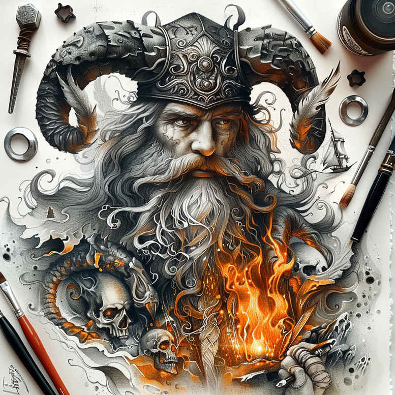 slowianskie-znaki-realism-realistic-structure-for-heel – tattoo design ideas free ai generated – Gallery: slavic-mythology-inkby-ai