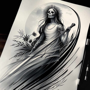 slowianskie-symbole-ochronne-realism-realistic-structure-for-back-of-neck – tattoo design ideas free ai generated – Gallery: slavic-mythology-inkby-ai