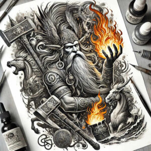 slowianskie-potwory-neotraditional-artistic-contrast-for-forearm – tattoo design ideas free ai generated – Gallery: slavic-mythology-inkby-ai