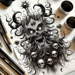 slowianskie-legendy-surrealism-beyond-reality-for-lower-back – tattoo design ideas free ai generated – Gallery: slavic-mythology-inkby-ai