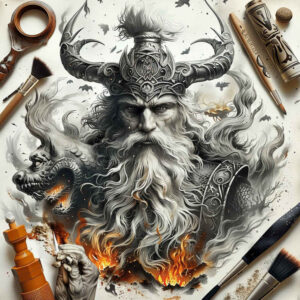 slavic-mythology tattoo design ideas Surrealism unreal agony embodying courage