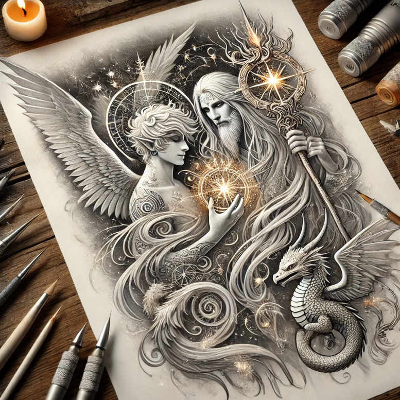 slavic-mythology tattoo design ideas Surrealism altered reality madness endurance and power