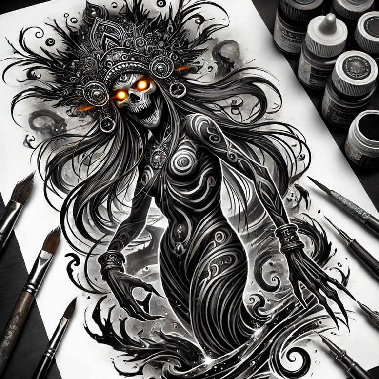 slavic-mythology tattoo design ideas Realism living skin rotting meaning determination