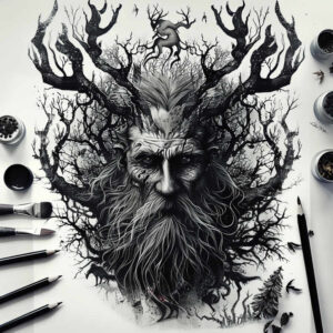 slavic-mythology tattoo design ideas Realism detail accuracy spine-chilling for hand