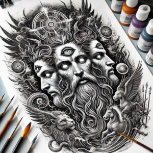 slavic-mythology tattoo design ideas sharp contrast spirit embodying endurance