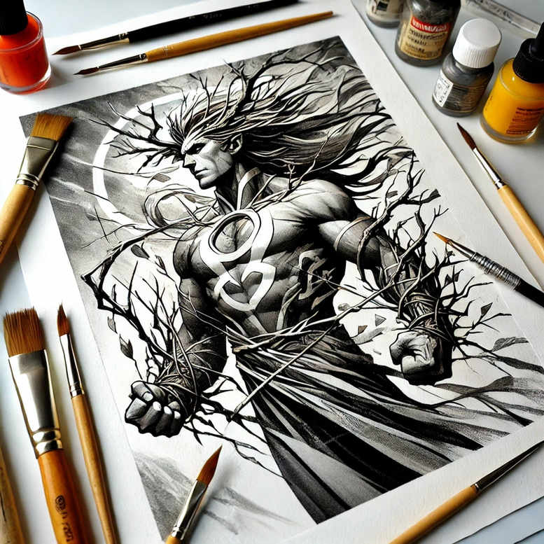slavic-mythology tattoo design ideas Surrealism chromatic aberration supernatural perseverance and power