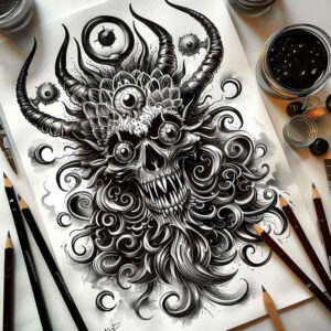 slavic-mythology tattoo design ideas low-key twisted symbol of resilience
