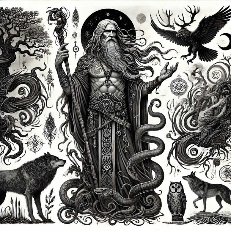 slavic-mythology tattoo design ideas gentle shadow twisted symbol of resilience