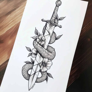 snake-tattoo – tattoo design ideas free ai generated – tiny-detail – for-toe – Gallery: snakes-inkby-ai