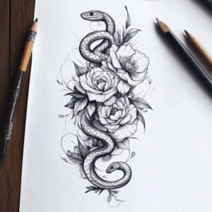 snakes tattoo design ideas Realism realistic proportions clear-cut for forearm