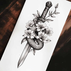 snakes tattoo design ideas soft-focus discreet shows strength
