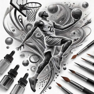 cardio – tattoo design ideas free ai generated – surrealism-phantasm – for-side-torso – Gallery: sport-inkby-ai