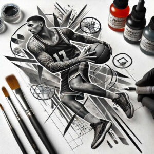 sport – tattoo design ideas free ai generated – surrealism-hallucinatory – for-ribs – Gallery: sport-inkby-ai