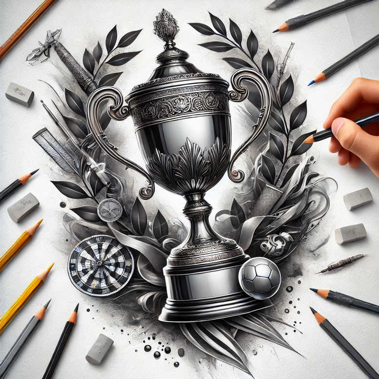 strength – tattoo design ideas free ai generated – surrealism-chromatic-flux – for-lower-leg – Gallery: sport-inkby-ai