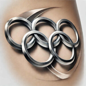 sport tattoo design ideas crisp outline sport gear for outer arm