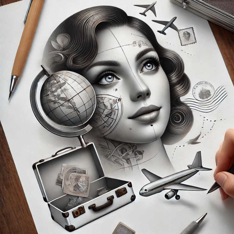 travel-in-art-realism-realistic-movement-for-wrist-side – tattoo design ideas free ai generated – Gallery: travels-inkby-ai