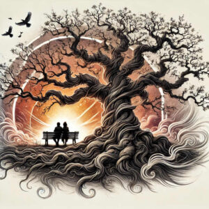 trees tattoo design ideas Realism realistic proportions life cycle for upper back