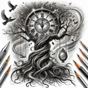 trees tattoo design ideas textured fills sacred nature resilience and power