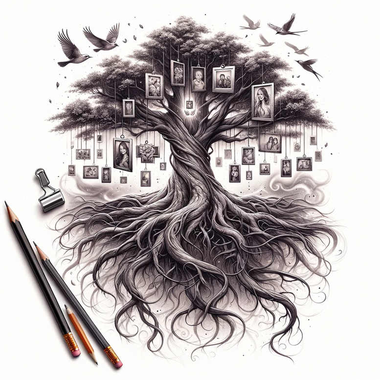 trees tattoo design ideas gradient fills tree of life stands for courage
