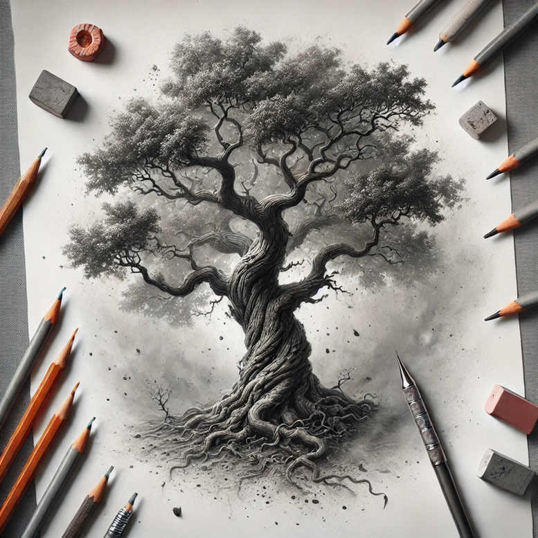 for-women-realism-living-skin-for-ankle – tattoo design ideas free ai generated – Gallery: trees-inkby-ai