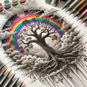 mystical-tree-neotraditional-layered-fill-for-forearm – tattoo design ideas free ai generated – Gallery: trees-inkby-ai