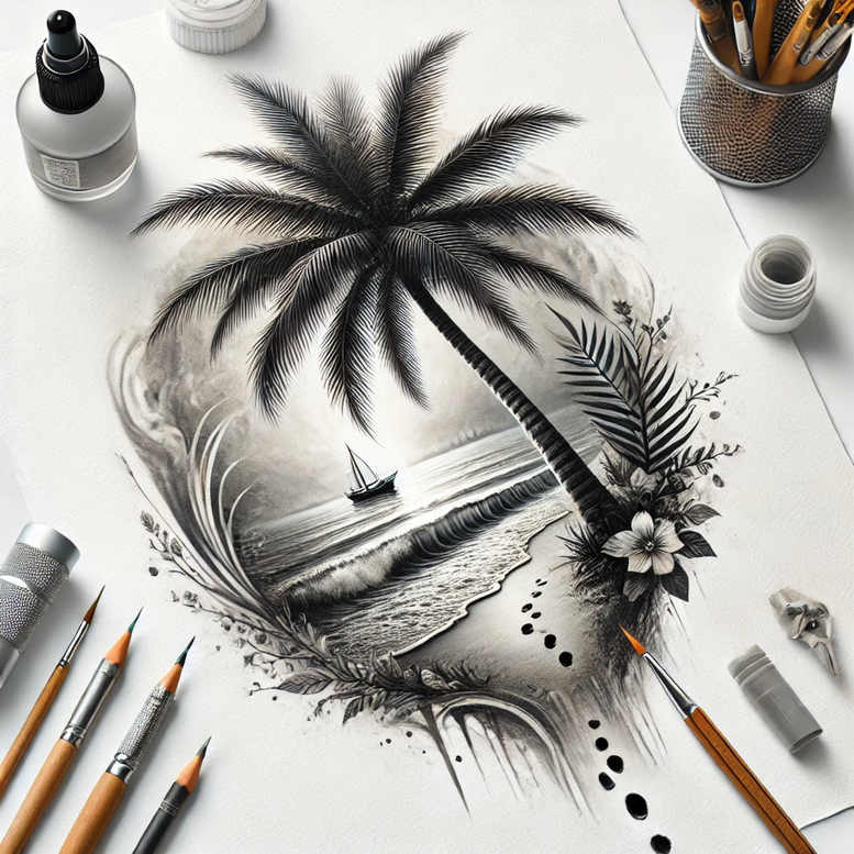 tree-with-light-effect-realism-smooth-complexion-for-back-shoulder – tattoo design ideas free ai generated – Gallery: trees-inkby-ai