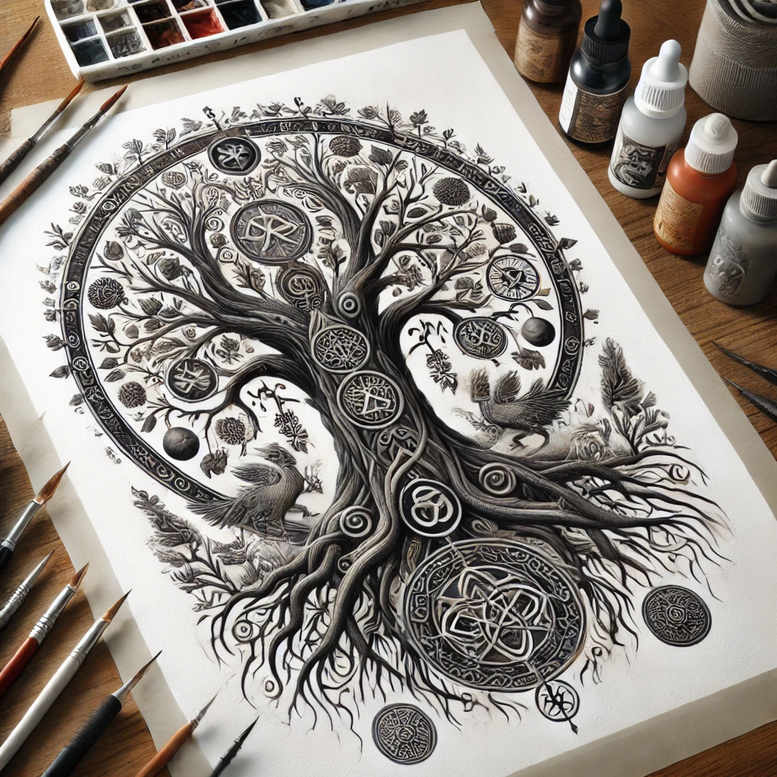 tree-natural-look-realism-textured-skin-for-shoulder-blade – tattoo design ideas free ai generated – Gallery: trees-inkby-ai