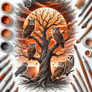tree-with-ornamental-details-surrealism-phantasm-for-lower-arm – tattoo design ideas free ai generated – Gallery: trees-inkby-ai