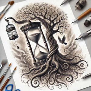 tree-with-dots-realism-depth-shading-for-chest – tattoo design ideas free ai generated – Gallery: trees-inkby-ai
