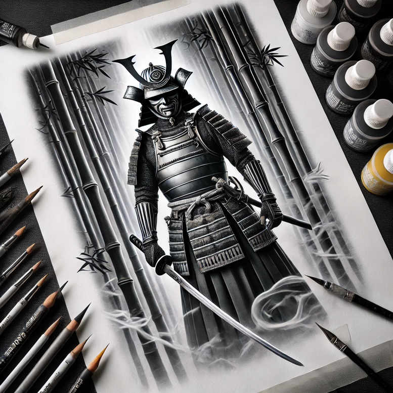 honor-motif-tattoo-realism-dynamic-shadows-for-ankle – tattoo design ideas free ai generated – Gallery: warriors-asia-inkby-ai