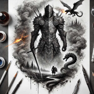 spartan-with-3d-effect-surrealism-phantom-shadows-for-stomach – tattoo design ideas free ai generated – Gallery: warriors-inkby-ai