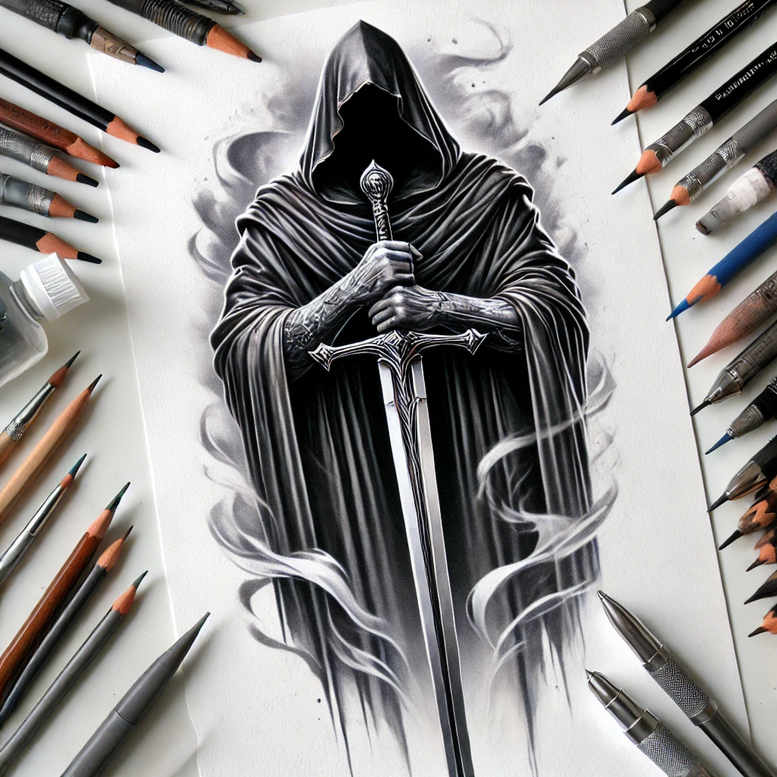 warrior-history-motif-neotraditional-modern-twist-for-shoulder-blade – tattoo design ideas free ai generated – Gallery: warriors-inkby-ai