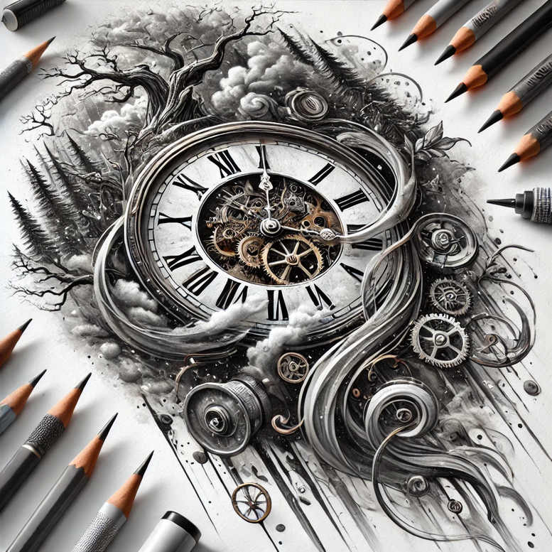 watches-hourglass tattoo design ideas color overlays hourglass shape for knee