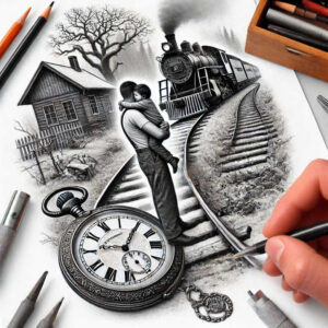 watches-hourglass tattoo design ideas sharp-focus life span determination and power