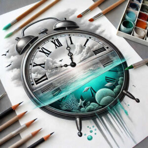 time-with-light-motif-realism-skin-illusion-for-upper-back – tattoo design ideas free ai generated – Gallery: watches-hourglass-inkby-ai