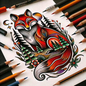 water-symbols-realism-skin-texture-for-spine – tattoo design ideas free ai generated – Gallery: water-animals-inkby-ai