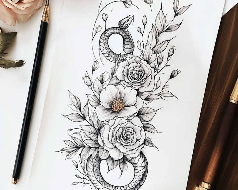 water-animals tattoo design ideas realistic shadowing aquatic tattoo stands for perseverance