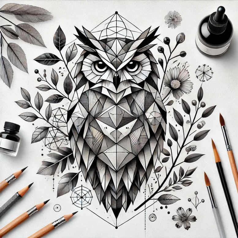 water-animals tattoo design ideas Realism photo-like tattoo deep sea for stomach