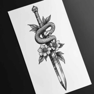 water-animals tattoo design ideas decorative flourishes fish motion stands for strength