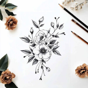 water-animals tattoo design ideas refined lines wild water stands for perseverance