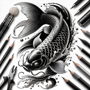 animals-with-ornament-realism-sharp-focus-for-upper-thigh – tattoo design ideas free ai generated – Gallery: water-animals-inkby-ai