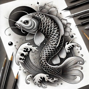lobsters-neotraditional-modern-classic-for-collarbone – tattoo design ideas free ai generated – Gallery: water-animals-inkby-ai