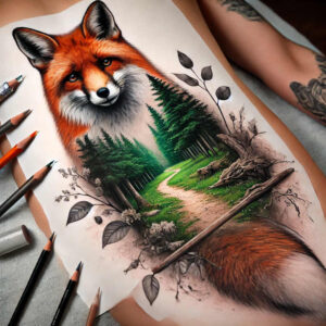 aquarium-animals-neotraditional-refined-lines-for-fingers – tattoo design ideas free ai generated – Gallery: water-animals-inkby-ai