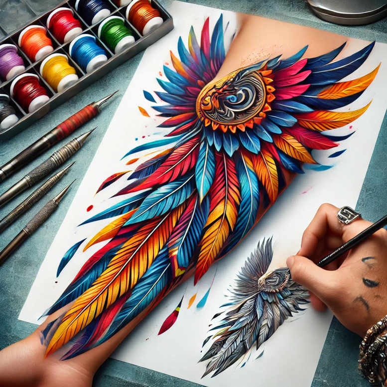 wings tattoo design ideas crisp light bearer meaning perseverance