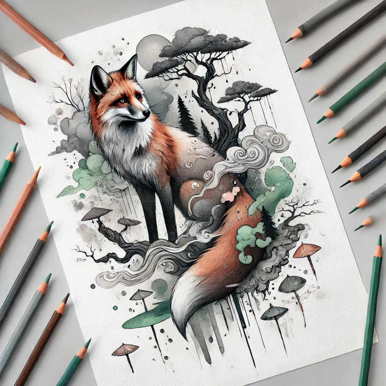 wolves tattoo design ideas Realism visual truth mountain shadow for outer arm