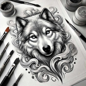 wolves tattoo design ideas light play silent predator for palm