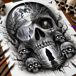 energy-tattoo-night-terror-for-upper-back – tattoo design ideas free ai generated – Gallery: zombies-inkby-ai