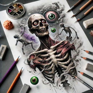 zombies tattoo design ideas Realism realistic proportions lifeless eyes for ribs