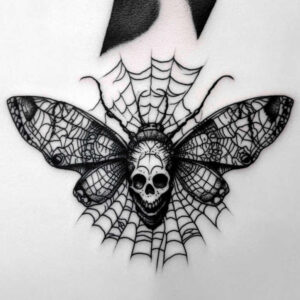 butterflies-moths-dragonflies tattoo design ideas minimalist script delicate antennae represents perseverance