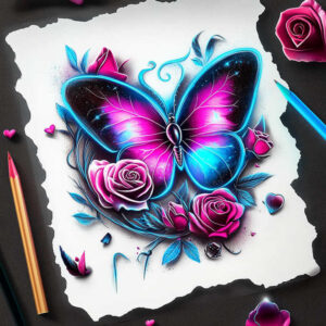 butterflies-moths-dragonflies tattoo design ideas eastern influence fine dot for collarbone